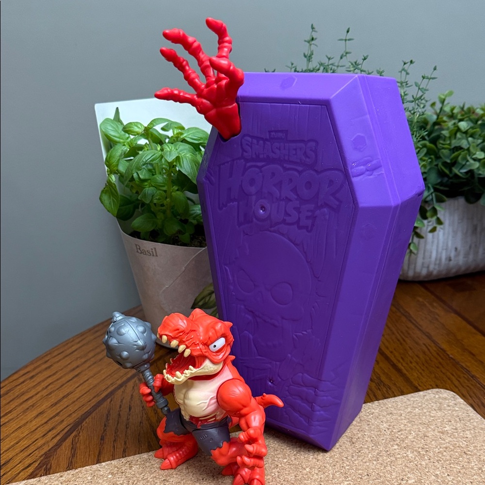 ZURU Smashers Horror House Series 1 Dinosaur Dino Horror House Red Monster Toy - Picture 2 of 8